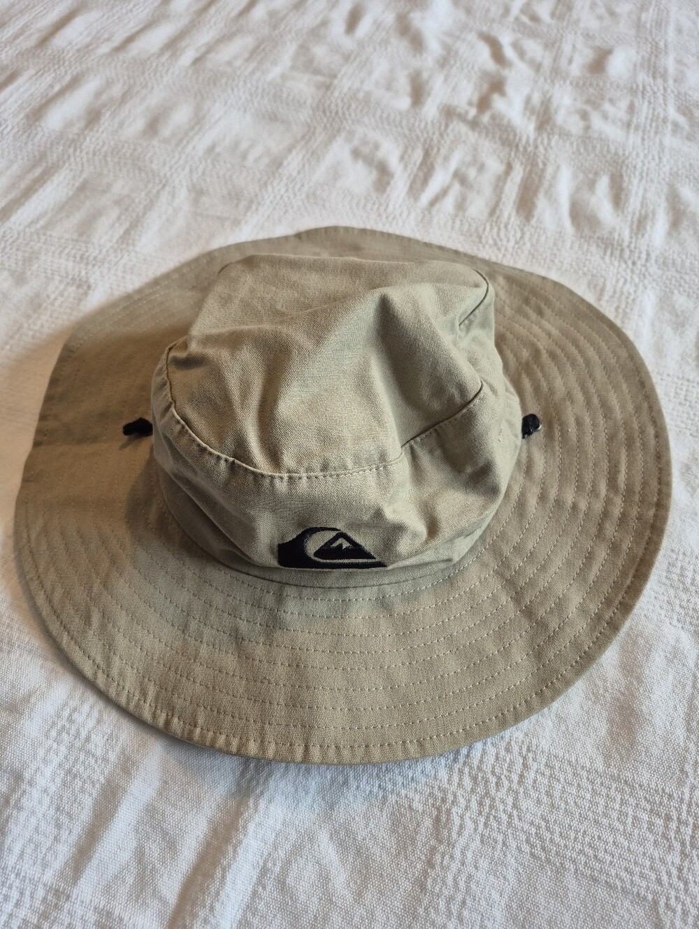 Quiksilver Bushmadter Khaki Safari Bucket Sun Beach Hat Cap S/M EUC